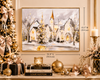 Raz 21.5" Picture Perfect Town Christmas Framed  Wall Art Picture 4657344-2