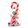 Raz 33" Candy Cane with Bow and Candy Christmas Decoration 4657622 -2