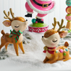 Raz Set of 2 Whimsical Decorated Reindeer Christmas Decoration 4657652
