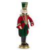 Raz 37.5" Red and Green Plaid or Red Plaid Nutcracker Christmas Decoration -2
