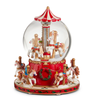 Raz 8" Animated Musical Carousel Water Globe Christmas Decoration 4671357 -2