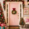 Raz 17" Felt Wreath with Ball Ornaments W4657665-2