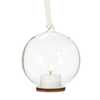 Raz 5.5" Clear Ornament with Ivory Tealight Christmas Candle 4559441 -2