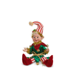 Raz 8" Holiday Spectacular Posable Elf Ornament 4602313 -3