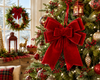 Raz 10" Red Velvet Bow Christmas Ornament 4604501