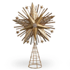 Raz 21.5" Rustic Gold Starburst Christmas Tree Topper 4610535 -2