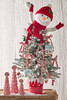 Raz 16" Snowman with Stocking Hat Christmas Tree Topper 4616467-2