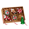 Raz 2" Box of Vintage Glass Christmas Ornaments 4619220