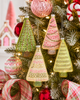Raz 4.25" Twinkle and Trim Set of 2 Cookie Glass Christmas Ornament 4622213
