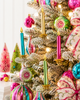 Raz 7" Box of 4 Clip-On Candle Glass Christmas Ornaments 4623093-2