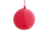 Raz 4" or 5" Shiny Raspberry Ball Glass Christmas Ornament -2