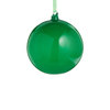 Raz 4" or 5" Bright Green Ball Glass Christmas Ornament -3