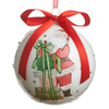 Raz 5" Magical Delivery Ball Glass Christmas Ornament 4624864 -2