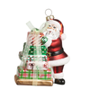 Raz 4" Magical Santa Delivery Glass Christmas Ornament 4624922
