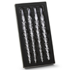 Raz 9" Box of Spiral Icicle Glass Christmas Ornaments 4625015