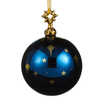Raz 4" Blue Star Ball Glass Christmas Ornament 4625270