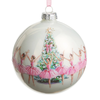 Raz 5" Christmas Ballet Ball Glass Christmas Ornament 4625284