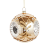 Raz 4" Gold Reflector Ball Glass Christmas Ornament 4625306