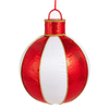 Raz 18" Large Sequin Red and White Display Christmas Ornament 4625363