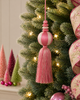 Raz 3" Pink Yarn Tassel Ball Christmas Ornament 4627321-2