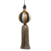 Raz 3" or 4" Champagne Yarn Tassel Ball Christmas Ornament -3