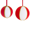 Raz 5" or 8" Red and White Stripe Christmas Ornament