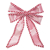 Raz 17" Pink and Peppermint Bow Christmas Ornament 4631079