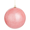 Raz 5" Pink Glitter Ball Christmas Ornament 4632763