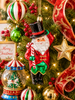 Raz 6" Holiday Circus Santa Glass Christmas Ornament 4652908-2