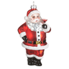 Raz 5.5" Jolly on the Rocks Glass Christmas Ornament 4652922 -2