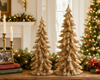 Raz 22.25" Gold Trees Christmas Decoration 4310188