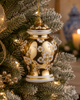 Raz Eric Cortina 6.25" Golden Ginger Jar Glass Christmas Ornament 4653160-2