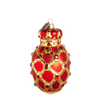 Raz Eric Cortina 4.5" Red Garnet Egg Glass Christmas Ornament 4653163