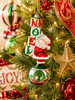 Raz Eric Cortina 6.5" Noel Nick Reflector Glass Christmas Ornament 4653179-2
