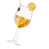Raz Eric Cortina 6.25" Spritz Cocktail Glass Christmas Ornament 4653186