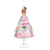 Raz Eric Cortina 6.25" Antoinette Cake Glass Christmas Ornament 4653213