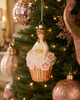 Raz Eric Cortina 5.5" Let Them Eat Cupcake Glass Christmas Ornament 4653214-2
