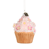 Raz Eric Cortina 3.25" Floral Let Them Eat Cupcake Glass Christmas Ornament 4653215