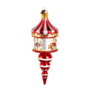 Raz Eric Cortina 8" Carnival Carousel Finial Glass Christmas Ornament 4653221