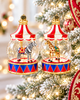 Raz Eric Cortina 6" Zebra or Giraffe Carnival Globe Glass Christmas Ornament-11