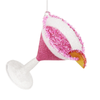 Raz Eric Cortina 5" Glitter Pop Party Cocktail Glass Christmas Ornament 4653240
