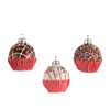 Raz 2.25" Set of 3 Bonbon Glass Christmas Ornament 4657711