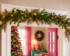 Raz 28" Set of 2 Glittered Mistletoe Christmas Tree Spray F4602469-2