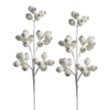 Raz 21" Set of 2 Iced White Berry Pod Christmas Tree Spray F4606670 -2