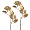 Raz 25" Set of 2 Metallic Gold Hydrangea Christmas Tree Spray F4606703