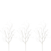 Raz 30" Set of 3 Glittered White Branch Christmas Tree Accessory F4606705
