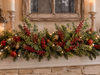 Raz 30" Set of 2 Iced Red Berry and Greenery Christmas Tree Spray F4606772-2