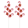 Raz 25" Set of 2 Peppermint Swirl Candy Cane or Lollipop Christmas Tree Spray F4631020 -2