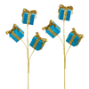 Raz 25" Set of 2 Blue Package Christmas Tree Spray F4631085