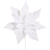 Raz 28" White Velvet Poinsettia Christmas Tree Pick F4631092